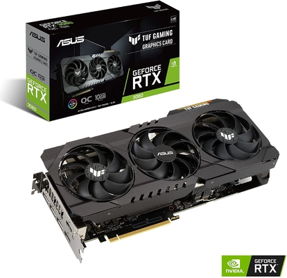 GDDR6 Geforce Rtx 3080 10GB 그래픽 카드 1710MHz OC 에디션 그래픽 카드
