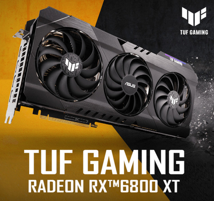 고성능 Rx 6800xt 그래픽 카드 광업 의장 16gb 256 비트 그래픽 카드