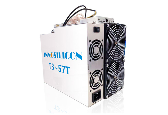 2 팬 BTC Asic 갱부 Innosilicon T3+ 57T SHA 256 알고리즘 광부 3300W