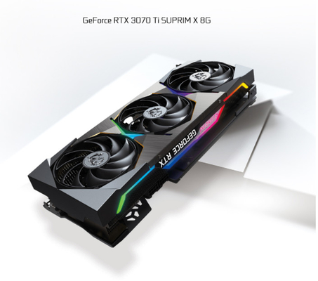MSI Geforce Rtx 3070 Ti Suprim 광산 장비 그래픽 카드 256비트